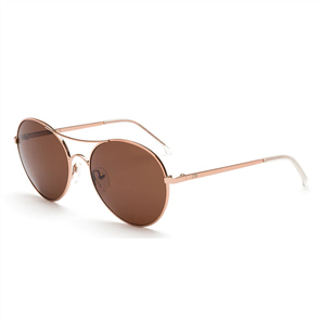 OTIS Memory Lane Sunglasses, Rose Gold/ Brown