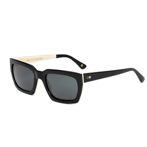 OTIS Valentine Sunglasses, Black Ivory/Smokey Blue