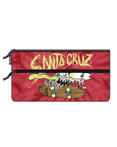 Santa Cruz BONE SLASHER PENCIL CASE, RED TIE DYE