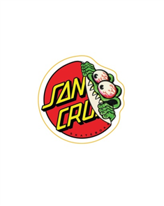 Santa Cruz BEWARE DOT STICKER, RED