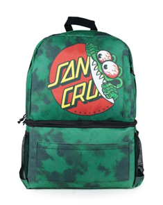 Santa Cruz BEWARE DOT BACKPACK, GREEN TIE DYE