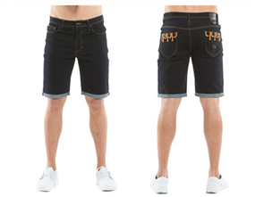 iLabb CAPSIZE STRAIGHT FIT SHORT, NAVY DENIM