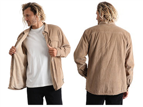 T&C THE RANCH CORD JACKET, EARTH