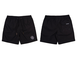 Santa Cruz MFG CRUZIER SOLID YOUTH BEACH SHORT, BLACK