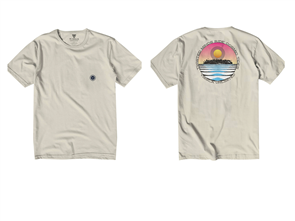 Vissla Cosmic Tide Organic SS Tee, Bone