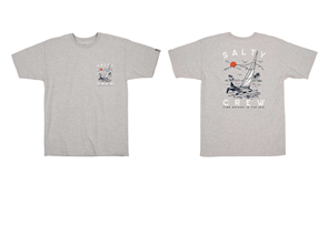 Salty Crew SET SAIL STANDARD S/S TEE, ATHLETIC HEATHER