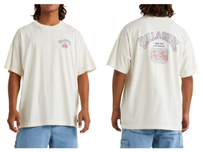 Billabong THEME ARCH SS TEE, OFF WHITE