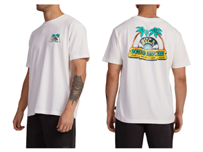 RVCA SOUNDS OF SUMMER SS TEE, SALT