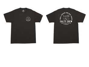 Salty Crew LATERAL LINE STANDARD S/S TEE, BLACK