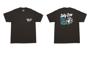 Salty Crew FISH AND CHIPS PREMIUM S/S TEE, BLACK