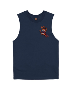 Santa Cruz OS BONE HAND CRUZ MUSCLE, NAVY