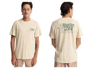 Rhythm LIVIN SLUB SS T-SHIRT, NATURAL