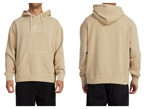 RVCA PREACHER HOODIE, KHAKI