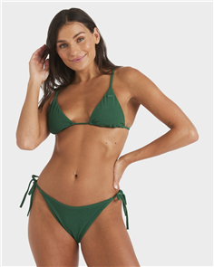 Roxy PALM SHADOWS TIKI TRI BIKINI TOP, EVERGREEN