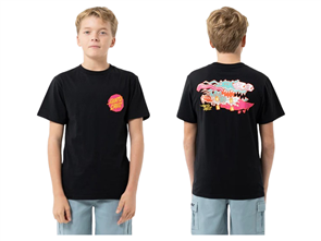 Santa Cruz MEEK SCRATCHED SLASHER TEE, BLACK