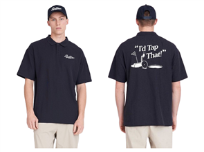 Huffer Mens Par Ss Polo/Tap That, Navy