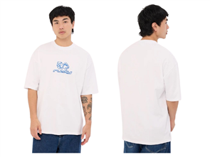 Rusty DOUBLE OR NOTHIN SHORT SLEEVE TEE, WHT