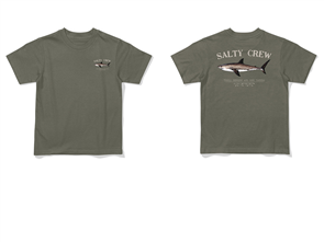 Salty Crew BRUCE TODDLER SS TEE, DUSTY OLIVE