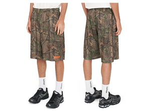 Huffer BAGGY BASKETBALL SHORT, WOODHILL CAMO