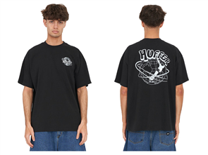 Huffer BLOCK TEE 220/ORBIT, BLACK