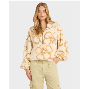 Billabong LAST TIME HALF ZIP CREW SWT, WHITE CAP