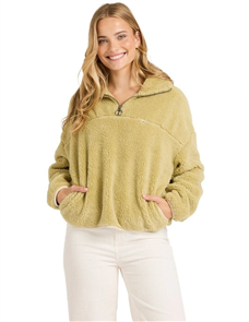 Billabong GROOVIN HALF ZIP CREW SWT, COYOTE