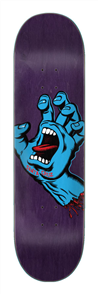 Santa Cruz Skate Screaming Hand, Purple, Size 8.375 x 32