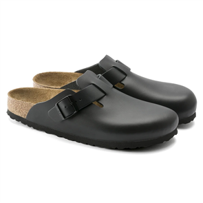 Birkenstock BOSTON SMOOTH LEATHER (REGULAR), DK BROWN