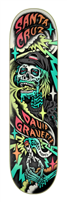 Santa Cruz Gravette Hippie Skull Pro Deck, 8.3in x 32.2in