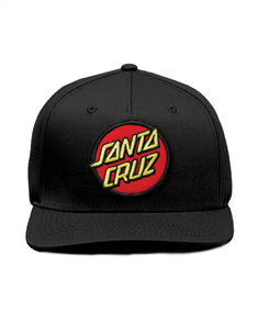 Santa Cruz CLASSIC DOT PATCH CAP, BLACK