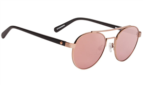 SPY Deco Sunglass, Frame: Matte Rose Gold MatteBlack, Lens: Happy Bronze Rose Quartz Spec