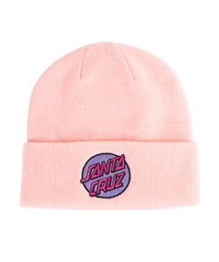 Santa Cruz YOUTH OTHER DOT PATCH BEANIE, ROSE