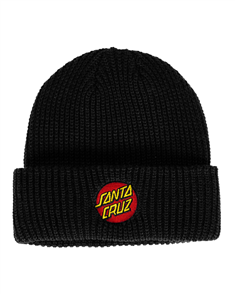 Santa Cruz YOUTH CLASSIC DOT PATCH BEANIE, BLACK