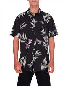 Billabong Sundays Floral Rayon Woven Tops, Black