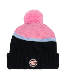 Santa Cruz STRIPED REVERSE DOT YOUTH BEANIE, BLACK