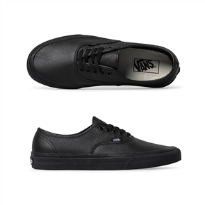 vans black leather school shoes 