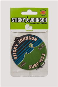 Sticky Johnson Deluxe Air Freshener, Coconut