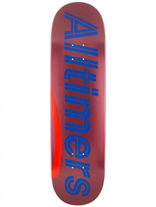 Alltimers MULTI ALT- Shiny Pinks Logo Deck, Size 8.5