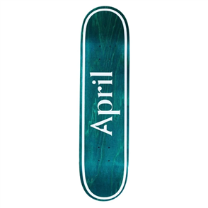 April Skateboards Deck Og Logo Invert Mint 8