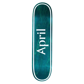 April Skateboards Deck Og Logo Invert Mint 8.25