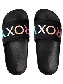 Roxy Girls Slippy G Slide, Black Multi