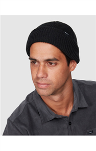 RVCA MADA SHALLOW BEANIE, BLACK