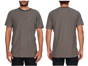 Billabong Delta Crew Tee, Gravel