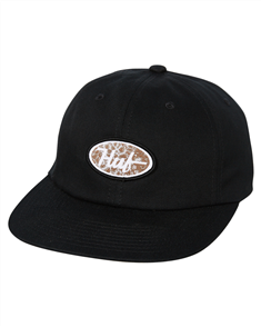 HUF PCH LOGO 6 PANEL HAT, BLACK