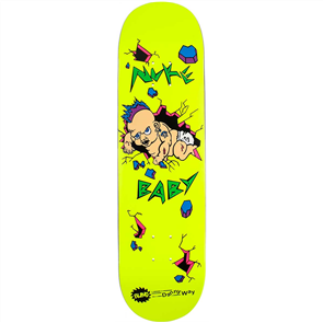 Blind Danny Way Nuke Baby HT Deck, Yellow, Size 8.375" + Free Grip