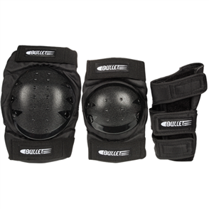 Bullet Safety Pad Set, Black, Youth Size