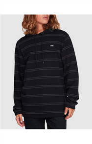 Billabong FLECKER PULLOVER HOODED FLEECE, BLACK