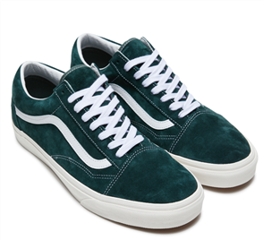 Vans OLD SKOOL SUEDE SHOE, JUNGLE GREEN/ WHITE