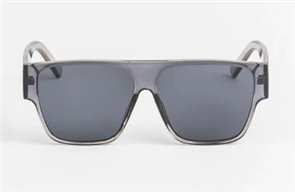 Stella + Gemma Miami Sunglasses, Grey Transparent