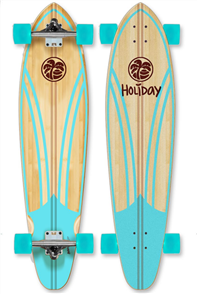 Holiday Skate Complete\ Longboard, Dreamy Daze Blue